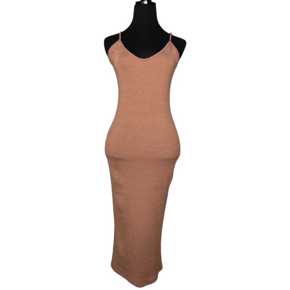 Fashion Nova Tan Bodycon Dress